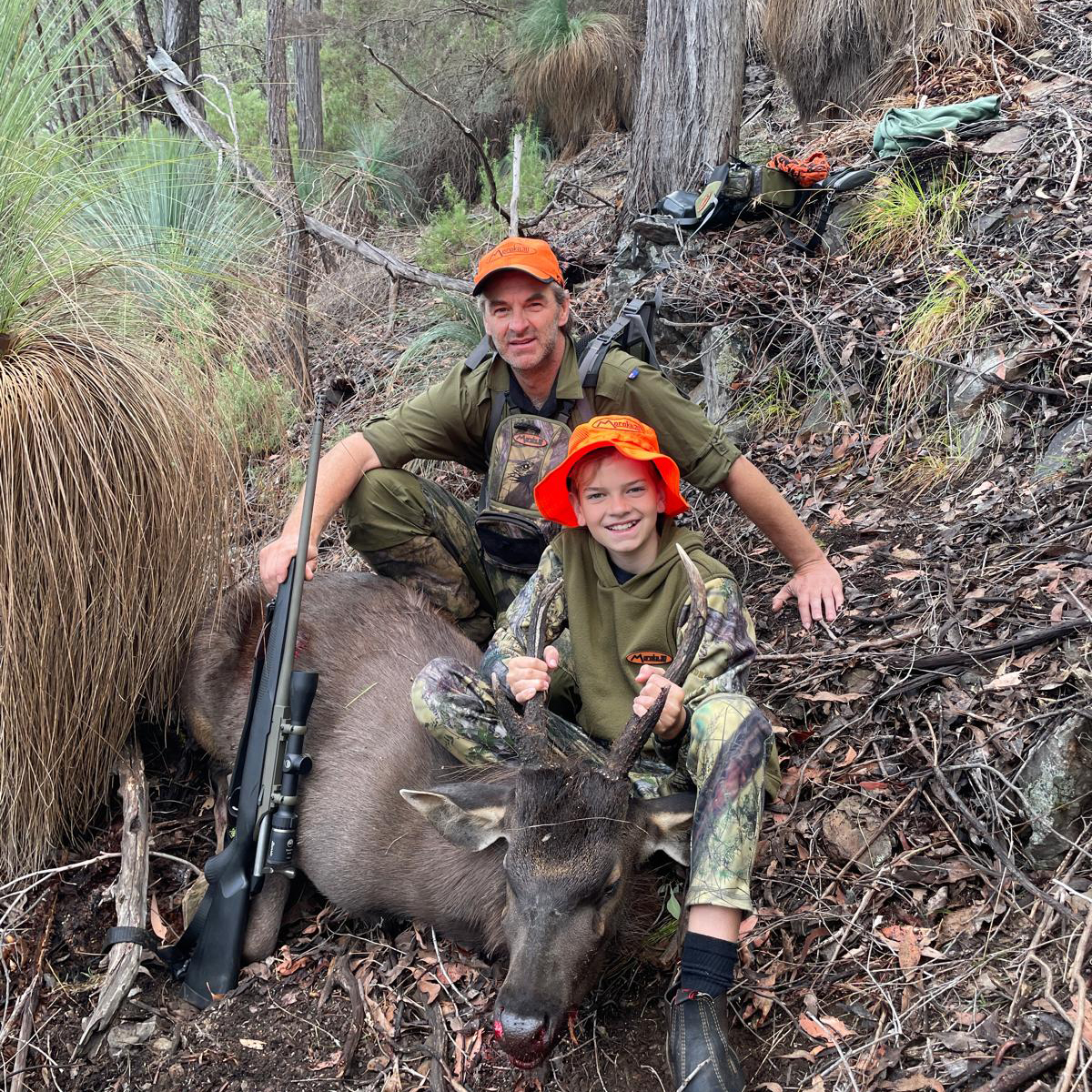 M30 Hunt Blaze Boonie Hat Father and Son