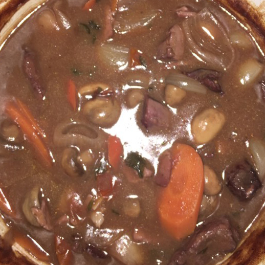 Venison Deer Bourgignon