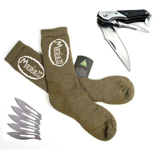 Merino Sock and X3 Knife - Value Bundle