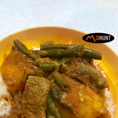 Sambar Curry with Beans and Rice image